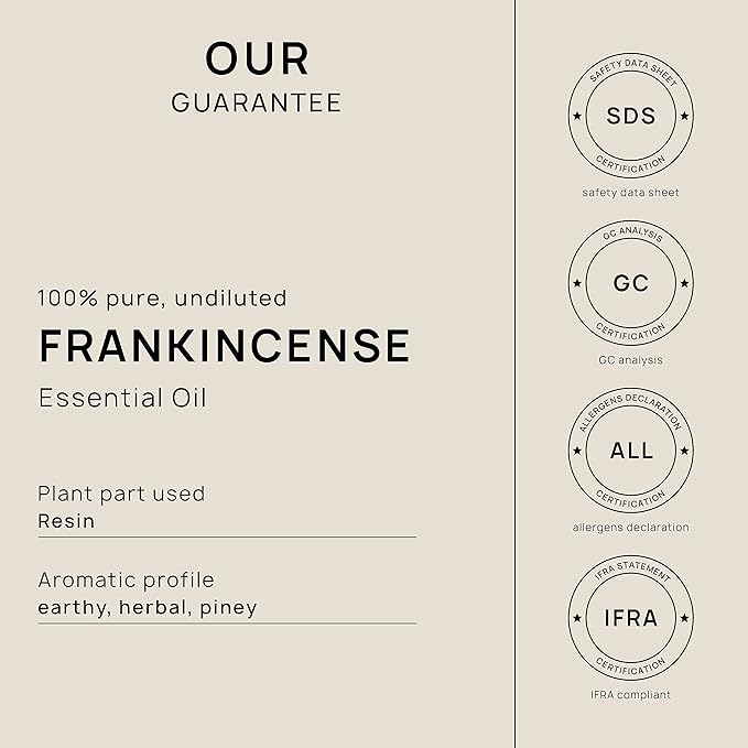 VINEVIDA Frankincense Essential Oil - Gallon Undiluted for Soap Making, Skin Safe - DIY Candle Scents for Candlemaking - 8 lbs Bulk Essential Oil