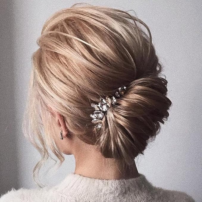 Rhinestone Wedding Hair Pins Decorative Bridal Hair Accessories Crystal Hair Clips for Women