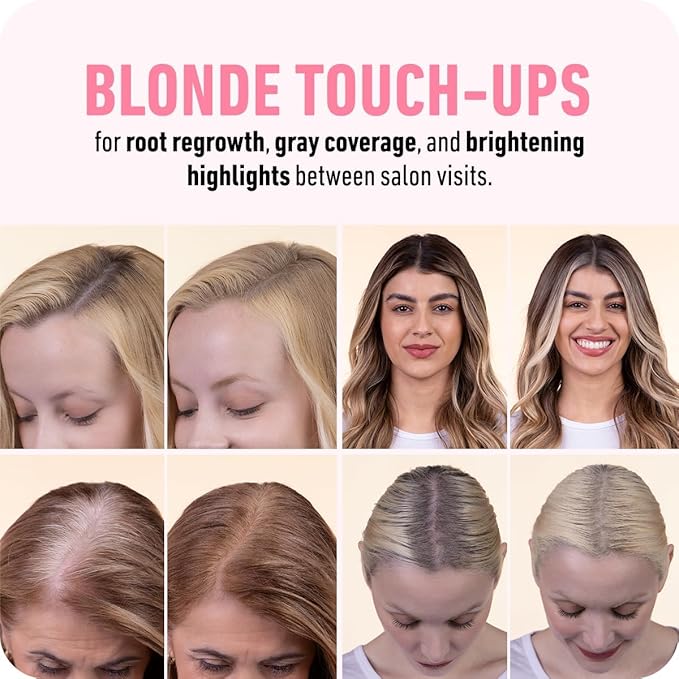 BOLDIFY Hairline Powder (LARGE, 10g) - Root Touch Up Hair Color for Gray Coverage - Bald Spot Concealing Hair Powder for Women & Men - 24-Hour Stain-Proof - Medium Blonde