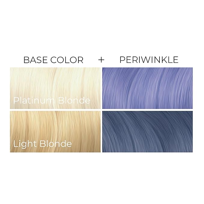 ARCTIC FOX Vegan and Cruelty-Free Semi-Permanent Hair Color Dye (4 Fl Oz, PERIWINKLE)