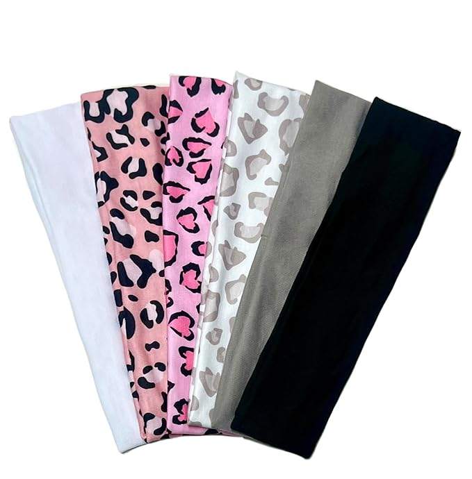 TERSE Leopard Headbands for Women Trendy Women Hair Accessories: Cute Cheetah Head Bands for Women's Hair, Fashion Hairbands 6PCS