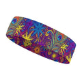 Sport Headbands for Men & Women, Trippy Peacock Feathers Workout Sweatband for Running, Cycling, Football, Yoga