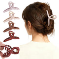 4Pcs Cloud Claw Clips for Women, 4.7 Inch Non-Slip Strong Hold Hair Claws, Unbreakable & Durable TPEE-Silicone Blend, Large Bendable Cozy Hair Clip for Thin/Thick/Curly Hair, All-Day Comfort