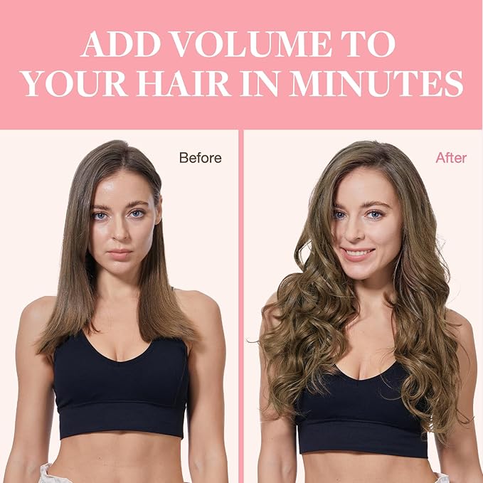 GOO GOO Clip in Hair Extensions Real Human Hair, Remy Human Hair Extensions Clip ins for Women, Natural Human Hair, 20inch 120g 7Pcs, 5 Light Ash Brown