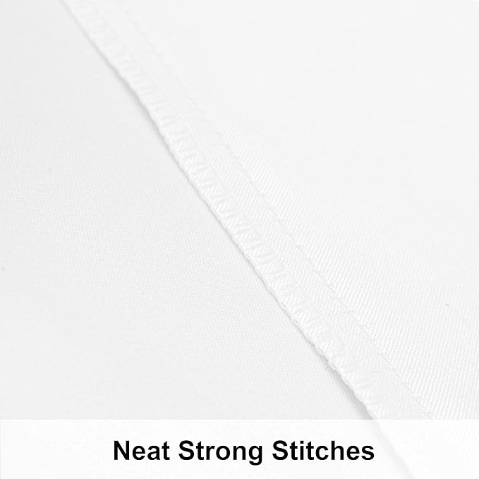 NTBAY 12 Pack Satin King Pillowcases for Hair and Skin, Luxurious and Silky Pillow Cases with Envelope Closure, 20 x 36 Inches, White