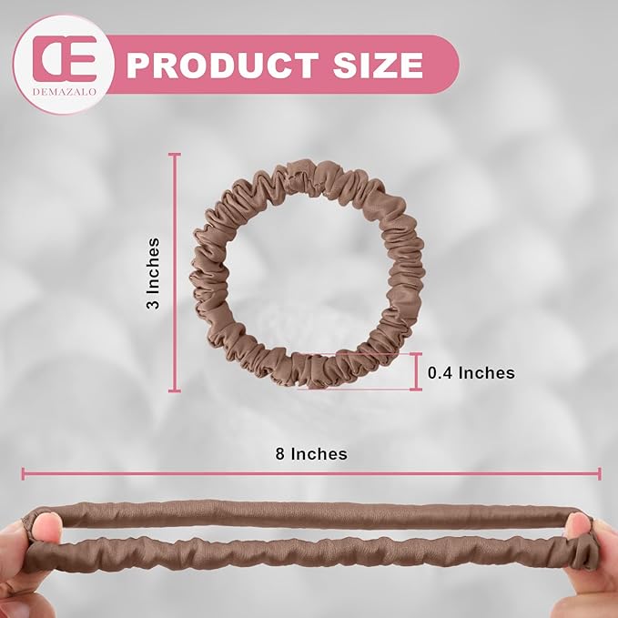 6Pcs Silk Hair Ties Small 22 Momme 100% Pure Mulberry Silk Scrunchies for Women Girls Thin Skinny Hair Sleep Scrunchies No Damage(Color 13)