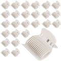 Tbestmax 24 Hot Roller Clips for Hair Curler Claw Clip Replacement Hair Section Styling for Women Girls White