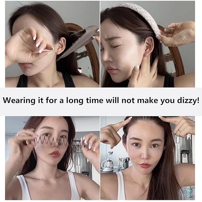 12 PCS Stretch Full Circular Stretch Comb Hair Bands, Comb Headbands for Women, Fashion Makeup Non slip Toothed Hairs Clip, Hair Wrap Holder for Lady and Girls Black