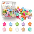 Mini Flower Hair Clips, Baby Hair Clips Mini Claw Clips Cute Jaw Clips Hair Pins Hair Barrettes Toddler Hair Accessories for Women Girls Kids Teens 100Pcs Colorful