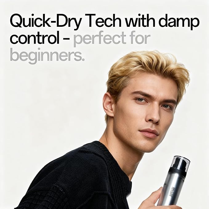 ApexFlow Men's Short Hair Instant Volume Cream-Gentle Formula, Effective, Eco-Friendly Refill Design, Easy styling,Non-Greasy,Volumizing & Texturizing, for Men with Short Hair (Large 1pcs)