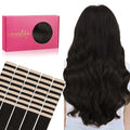 Wennalife Tape in Hair Extensions Human Hair, 40pcs 100g 20 inch Dark Brown Hair Extensions Real Human Hair Straight Tape in Extensions Invisible Human Hair Extensions Reusable Real Hair Extensions