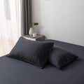 Bella Coterie | Luxury Bamboo Queen Size Pillowcase Set | 100% Organically Grown Bamboo Viscose | Ultra Soft | Cooling | 2 Pcs [Black]