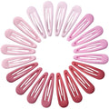 Small Hair Barrettes For Women No Slip Metal Snap Clips For Thin And Fine Hair,Matte Multiple Pink,20 PCS,1.97 x 0.5 Inch.