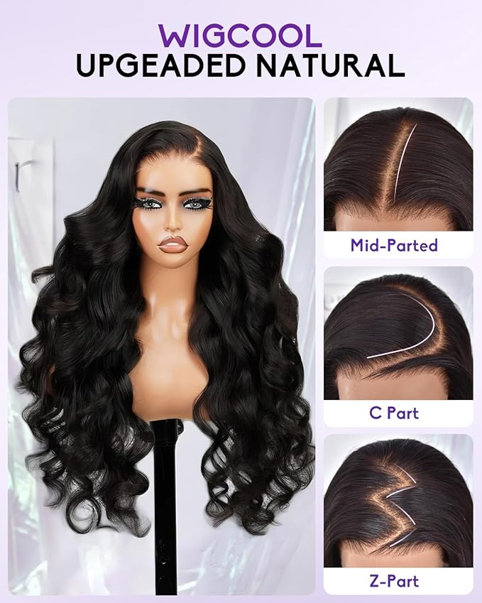 13x6 Body Wave Lace Front Wigs Human Hair Pre Plucked 180 Density HD Transparent Lace Frontal Wigs Human Hair for Women Glueless Wigs No Synthetic Blend Triple Lifespan 3X 26Inch