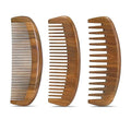 Wooden Hair Comb,Fine Middle Wide Tooth Wood Comb Set for Women Men,Detangling Styling Wet or Dry Curly Thin Thick Wavy Straight Hair Comb,Anti Static Heat Resistant Comb,Birthing Comb,3 Pieces