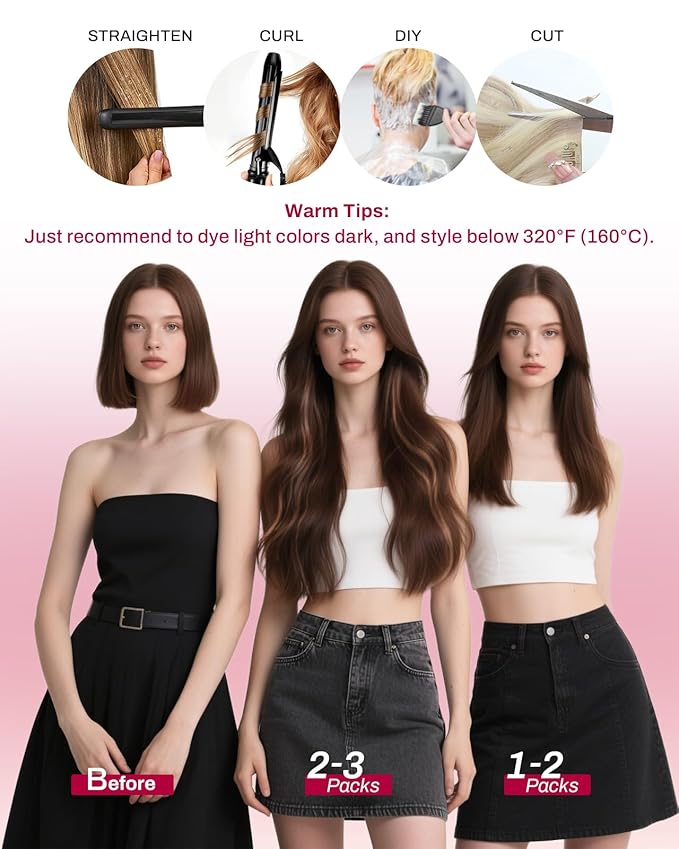Moresoo Seamless Clip in Hair Extensions Human Hair Balayage Remy Straight PU Weft Human Hair Clip in Extensions Full Head Ombre Brown to Light Brown with Golden Blonde 7pcs/120g 22inch