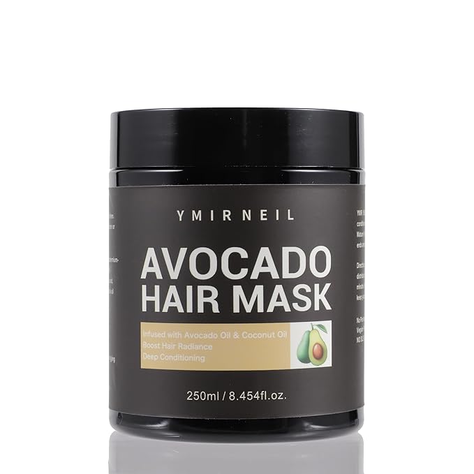 Avocado Hair Mask, 8.45 fl oz, Avocado & Coconut Oil,Hair moisturizing&Damaged Hair Deep Conditioning