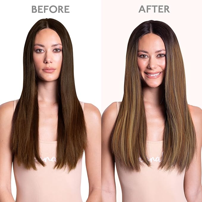 WENNALIFE Clip in Hair Extensions Real Human Hair, 20 Inch 120g 7pcs Dark Brown to Chestnut Brown and Dirty Blonde Highlighted Clip In Human Hair Remy Clip in Hair Extensions Double Weft