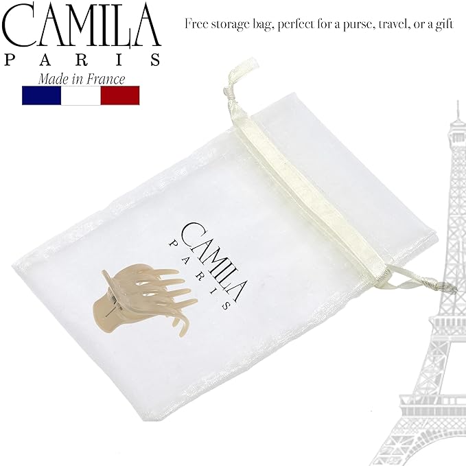 Camila Paris CP3542 French Hair Clip for Women, Hair Side Clips, 2 Inch Girls Hair Claw Clips Jaw Fashion Durable Styling Hair Accessories for Women, Strong Hold No Slip Grip, Made in France