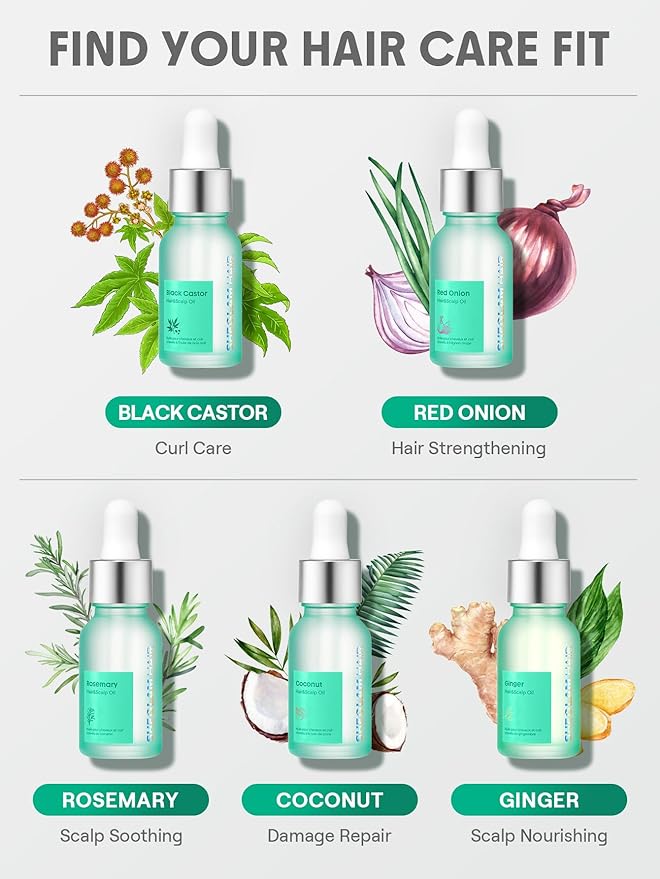 SHEGLAM Hair & Scalp Oil - 0.5 fl oz, Hydrating Serum, Macadamia & Grapeseed Oils, Soothes Dry Scalp, Balances Sebum, Adds Shine, For Sensitive Scalp & Dandruff