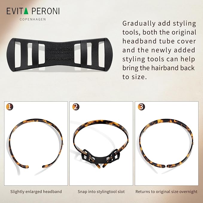 EVITA PERONI Hair Band, Wine Red, Comfortable Headbands for Women, Fashion Thin Headbands Non Slip, Designed for Eyewear No Pressure, No Headache, Hair-Wear Accessories for Glasses, Ideal Gift for Her