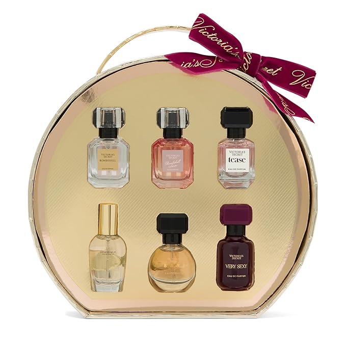 Victoria's Secret Mini Eau de Parfum Discovery Gift Set: Bombshell, Bombshell Soiree, Tease, Bare, Very Sexy, & Heavenly