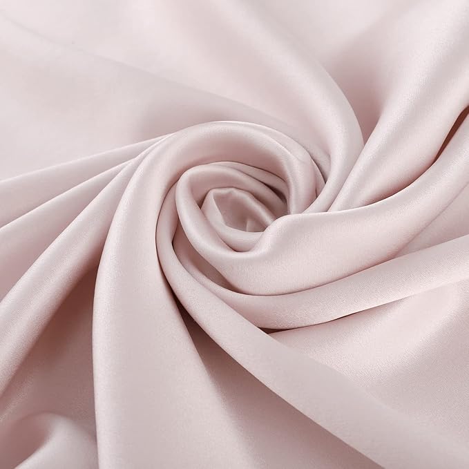 ALASKA BEAR Silk Pillowcase for Hair and Skin, Set of 2 Pure Genuine 22 Momme Mulberry Silk Pillow Cases King Size for Bliss Sleep Better Than Poly Satin, Zipper Closure(2pc, Pink)