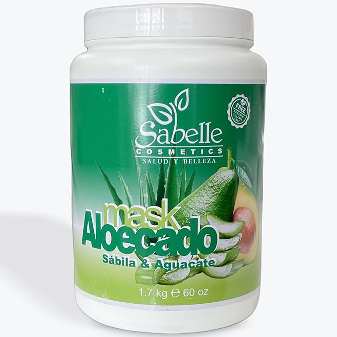 Aloe and Avocado Hair Mask Treatment, Sulfate Free, Professional Use, 60 oz. Hair Salon, Beauty Salon