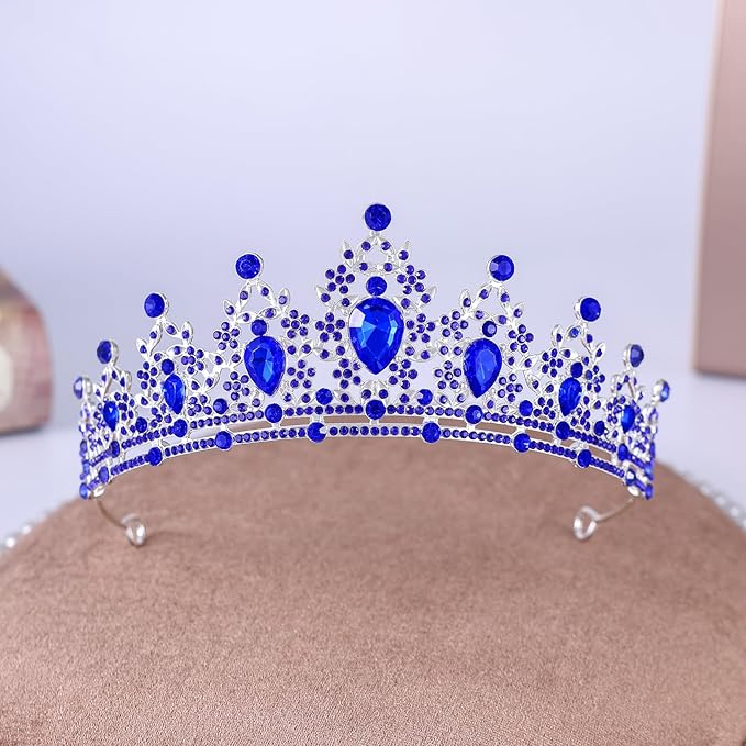 Princess Tiara and Crown for Women Wedding Tiaras for Bridal Tiaras and Crystal Crowns Rhinestone Headband Metal Hair Accessories for Costume Birthday Party Prom Gifts