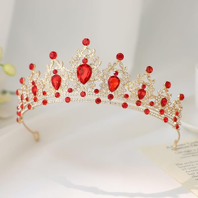 Princess Tiara and Crown for Women Wedding Tiaras for Bridal girls Tiaras and Crystal Crowns Rhinestone Headband Metal Hair Accessories for Costume Birthday Party Prom Gifts