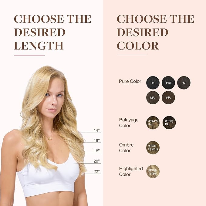 GOO GOO Clip in Hair Extensions Real Human Hair, Remy Human Hair Extensions Clip ins for Women, Natural Human Hair, 14inch 110g 7Pcs, 18A/613A Dark Blonde Highlighted Bleach Blonde