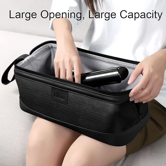Portable Carrying Case for Dyson Airwrap Styler/Shark Flexstyle and Supersonic Hair Dryer - Waterproof, Anti-Scratch, Dustproof Organizer Storage Bag (Black)
