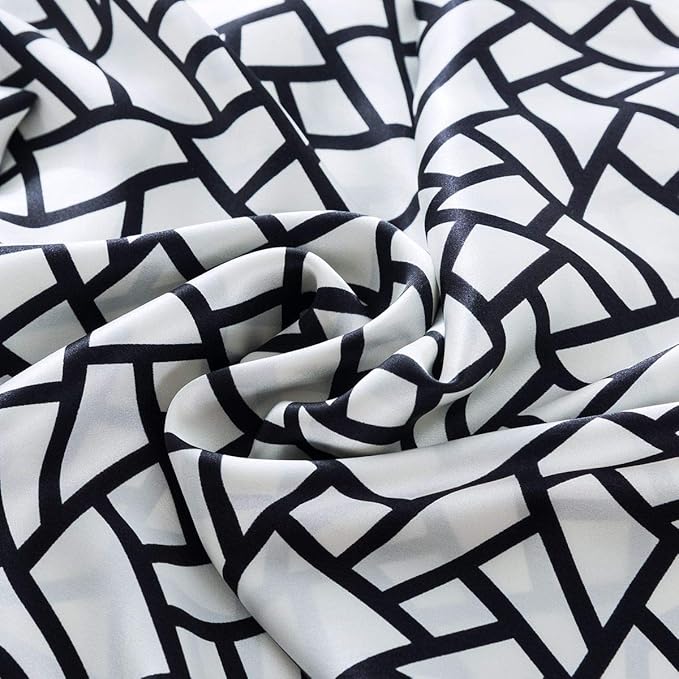 SLPBABY Silk Pillowcase for Hair and Skin with Hidden Zipper Print (Standard(20''x26''), Pattern25)
