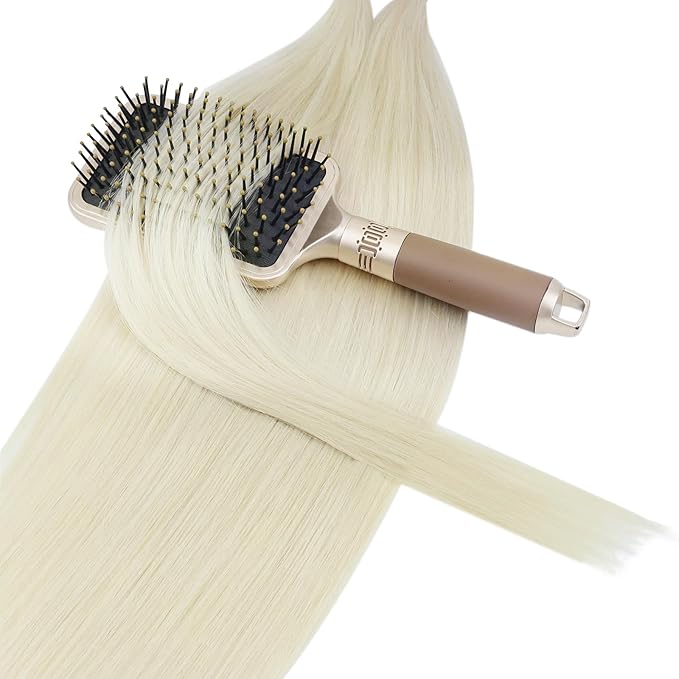 YoungSee Blonde U Tip Hair Extensions Human Hair Hot Fusion K Tips Human Hair Extensions Platinum Blonde Utips Hair Extension Real Hair for Thin Hair Keratin Hair Extension 18In 1G/S 50G