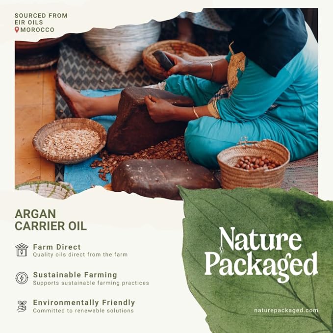 Argan Oil for Hair Growth Oil 4 Gallon (Aceite de Argan) - 100% Pure Cold Pressed Moroccan Oils - Suitable for Colored & Damaged Hair, Face, Body Oils, Nail & Scalp