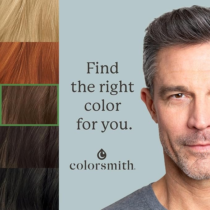 Hair & Beard Color for Full Gray Coverage 2 pack - Medium Brown - Ammonia-Free Complete Men’s At-home Beard & Hair Dye Kit, Professional-grade Permanent Hair Color (5.0)