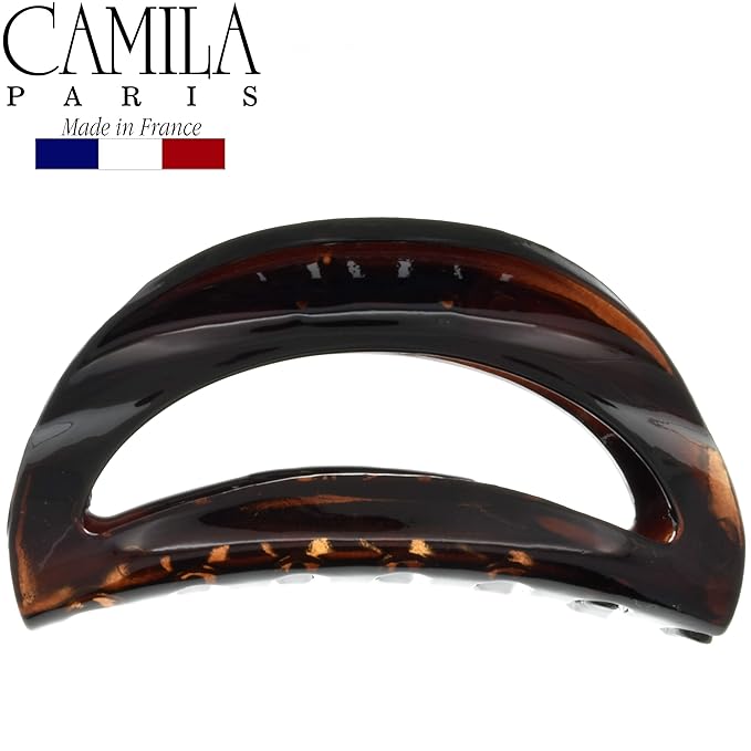 Camila Paris CP1562 French Hair Clip for Women with Thick or Long Curly Wavy Hair, Claw Clips Jaw, Durable Styling Big Claw Clip for Thick Hairs, Strong Hold No Slip Grip, Made in France