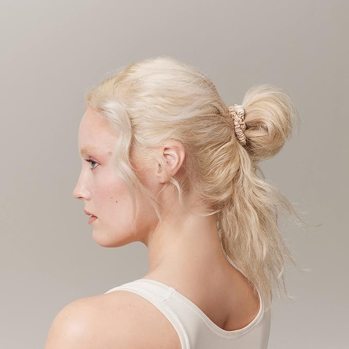 SLIP Amazon Exclusive Skinny Scrunchies: Anti-Crease, Anti-Breakage Slipsilk™ Design Protects Delicate Hair | Includes 3 Pure Silk Scrunchies, Farrah