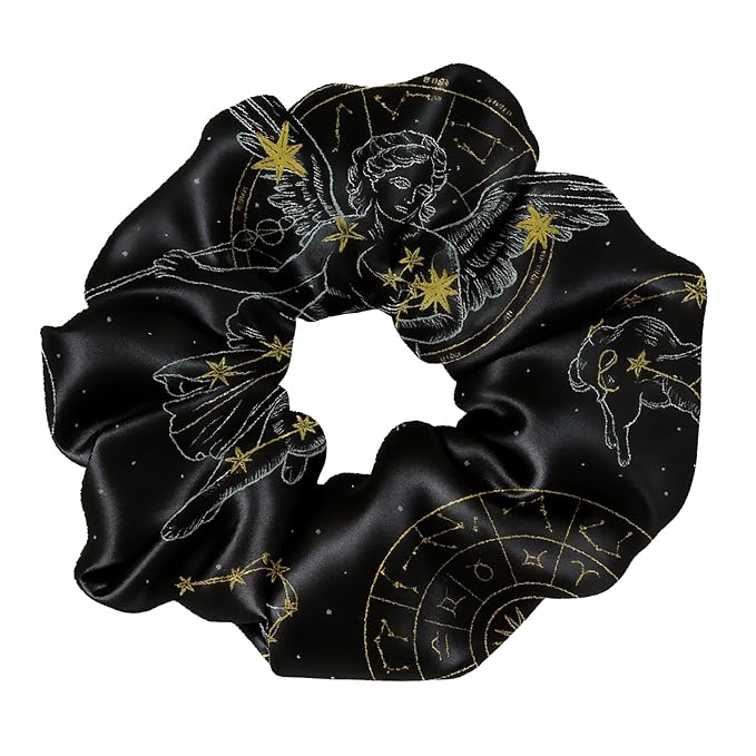 LILYSILK Silk Hair Scrunchies Ties for Frizz & Breakage Prevention 100% Mulberry No Damage Elastic Ponytail Holders, Virgo