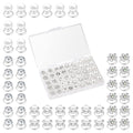 (48 Pcs,4 Styles) Pearl,Rhinestone Crystal Twisters Spiral Set Hair Pin Silver Coil for Wedding, Bridal, Prom, Party and Special Occasion with Clear Container