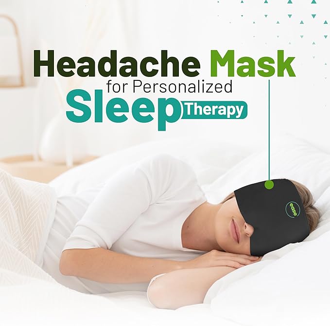 Migraine Relief Cap & Neck Ice Pack Wrap Set - Soothing Headache Relief Cap and Shoulder Cold Pack - Hot and Cold Compress Products for Head and Cervical - Stress, Hangover & Puffy Eyes