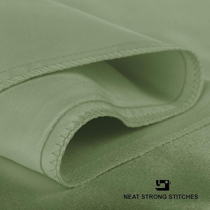 BLISSFORD Satin Pillowcase with Zipper, for Hair and Skin Care, Feels Soft and Cool Like a Silk Pillowcase, Satin Pillow Cases 2 Pack, Slik Pillow Cover, Sage Green - Standard Size - Set of 2