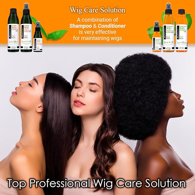 Awesome Human Hair Wig Leave in Conditioner Spray, pH5, Shine and Freshness. Easy Combing & Detangles Hair for Wig Care, 7 fl oz (1 set of 2)