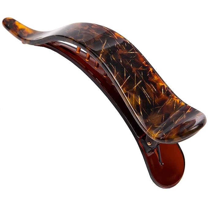 Camila Paris CP2478 French Hair Clip for Women, Alligator Clip, Handmade, Duckbill Girls Hair Claw, Fashion Durable Styling Hair Accessories for Women, Strong Hold No Slip Grip, Made in France
