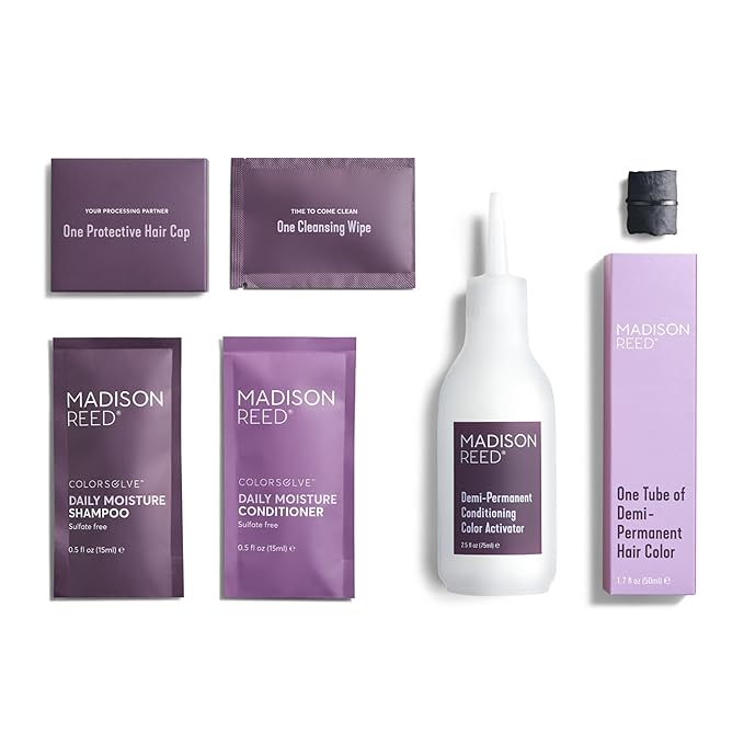 Madison Reed colorwonder Demi-Permanent Hair Color, Effortless At-Home Hair Dye, Ammonia-Free, Cruelty-Free, Silver and Bold (8S Silver Steel), Pack of 1