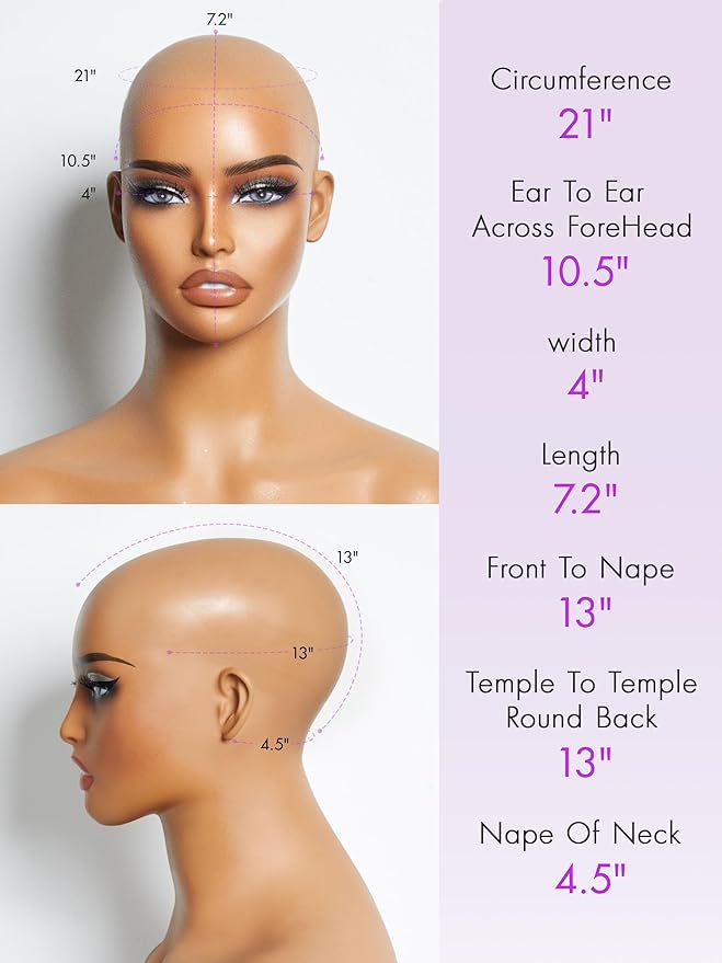 LUVME Ready to Go Bob Wig, Natural Black, Glueless, 100% Unprocessed Virgin Human Hair, Medium Size, 22-22.5 Inches
