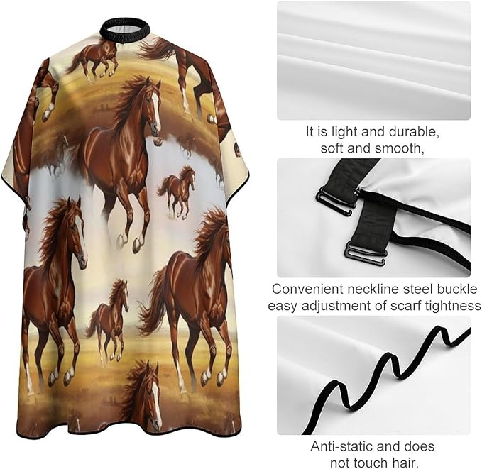Barber Cape Waterproof Lining Anti Static Design for Salons/Home Use
