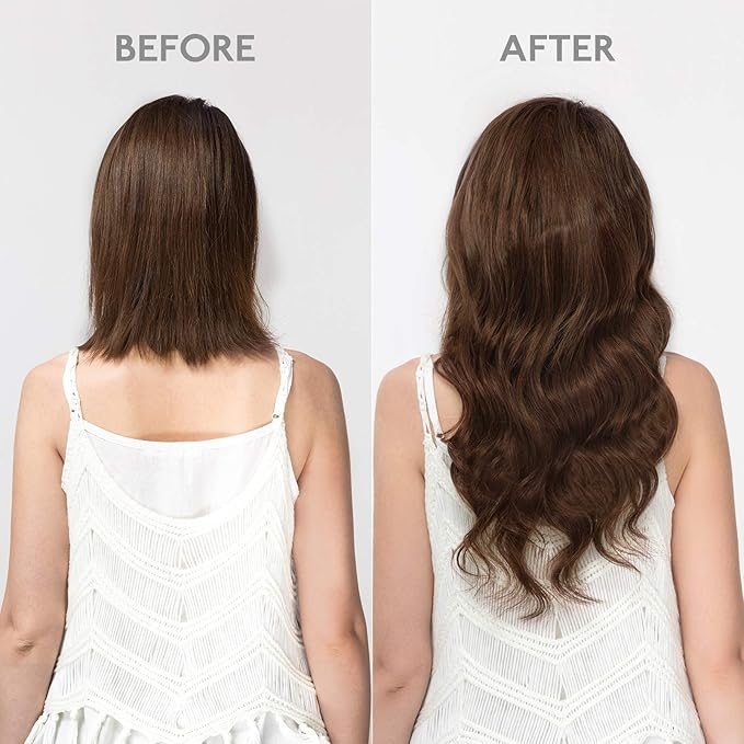 WENNALIFE Clip in Hair Extensions Real Human Hair, 16 Inch 120g 7pcs Chocolate Brown Hair Extensions Clip in Human Hair Remy Clip in Hair Extensions Real Human Hair Double Weft