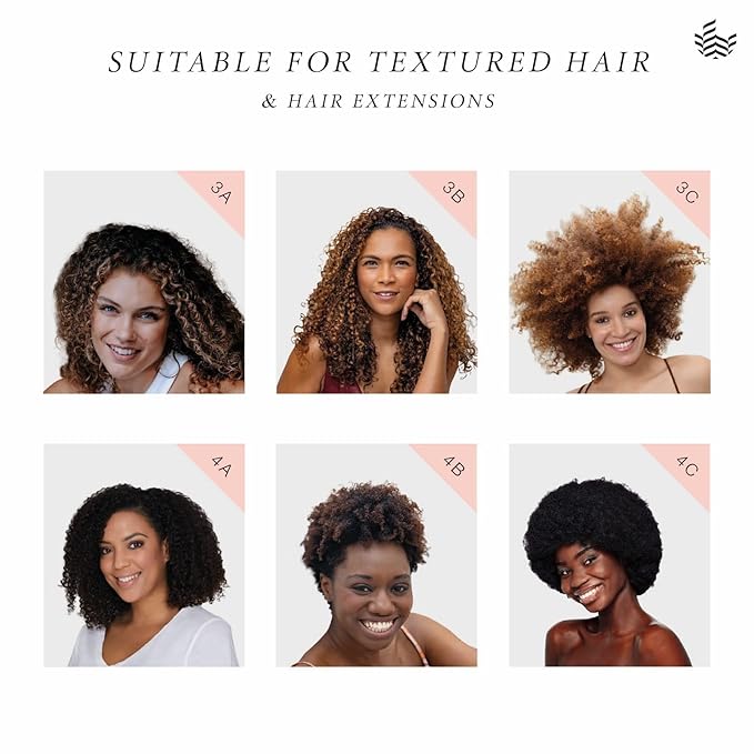 Manta Curls Anti-Breakage Hairbrush – Detangling Brush for Curly & Afro Hair, Gentle Wet & Dry Hairbrush for Women, Orange