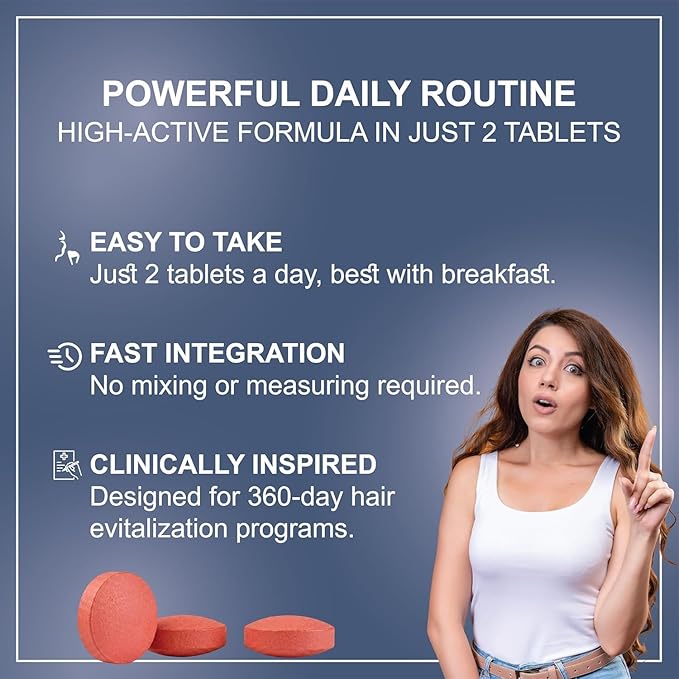 Hair Wellness Supplement | 360 Tablets – Pack of 3 | Daily Nutritional Support for Hair Strength, Thickness & Scalp Care | 17-in-1 Formula for Men & Women